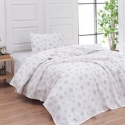 Φανελένια Σεντόνια Μονά (Σετ) Viopros Flannel 2540 Γκρι Γκρι ΧΩΡΙΣ ΛΑΣΤΙΧΟ  165x265