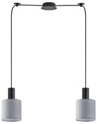 Φωτιστικό Οροφής Adept Tube 77-8515 70x15x300cm 2xE27 60W Black-Grey Homelighting