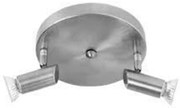 Φωτιστικό Οροφής-Σποτ 9075-2 17x7cm 2xGU10 Nickel Inlight