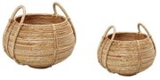 Καλάθι Αποθήκευσης Σετ 2Τμχ 35-24cm Natural KAG316 Espiel Bamboo