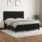 ΚΡΕΒΑΤΙ BOXSPRING ΜΕ ΣΤΡΩΜΑ ΜΑΥΡΟ 180X200 ΕΚ. ΒΕΛΟΥΔΙΝΟ 3142919