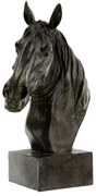 Artekko Horse Διακοσμητικό Κεφάλι Αλόγου σε Βάση Ρητίνη Μαύρο (33x14.5x40)cm Artekko 76871