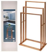 Θήκη μπάνιου για 3 πετσέτες από bamboo 40x25x82εκ.  τμχ.