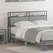 vidaXL Κεφαλάρι Αποθήκης Γκρι sonoma 135 cm Επεξεργασμένο ξύλο