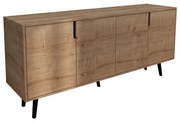 Μπουφές Sennan pakoworld μελαμίνης oak 180x45x80εκ