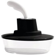 Βουτυριέρα Με Σπάτουλα Ship Shape ASG13  B 15,5cm Clear-Black Alessi Πλαστικό