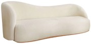 Καναπές Τριθέσιος Slon 383EVN1167 225x88x75cm White