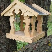 Σετ των 2 Intra απο ξύλο plywood 3mm-4mm πάχος – Ξύλινο ξύλο τροφοδοσίας πουλιών εξωτερικού χώρου 30x35 cm INTRAVECTRY-MY555748