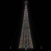 vidaXL Χριστουγεννιάτικο δέντρο LED με καρφιά 1534 LED πολύχρωμα 500cm