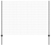 Τείχος και Πόστ Γκρι 1,5 x 10 m Ατσάλι