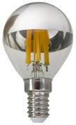 LED FILAMENT E14 DIM G45 SILVER 5W 2700K 230V AC 620LM RA80 ACA BOVA5WWDIMS