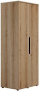 Insi Lucian ντουλάπα με δυο πόρτες 80x58x210εκ. Helvezia Oak  0181.GM61