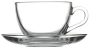 Χ.ΣΥΣΚ. BASIC CUP&amp;SAUCER 238CC CAPPUCCINO 13.7X6.5 CM. P/720 FLX6.SHR24 | Συσκευασία 6 τμχ