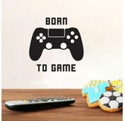 Αυτοκόλλητα Τοίχου Born To Game 59011 Ango 59011 Μαύρο