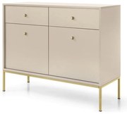 Μπουφές Mono P_MNBz_21s_G 103x83x39cm Beige-Gold