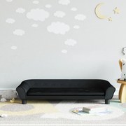 vidaXL Καναπές Παιδικός Μαύρος 100 x 50 x 26 εκ. από Βελούδο