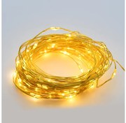 Λαμπάκια Σειρά 100 LED Θερμό Φως Χρυσό Καλώδιο Χάλκινο 8 Προγράμματα IP44 10μ και 3μ 1,8W X01100132 ACA-X01100132-Χρυσό X01100132