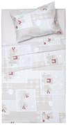 Σεντόνια Βρεφικά Κρις (Σετ 2τμχ) Beige Viopros Λίκνου 80x100cm 100% Βαμβάκι