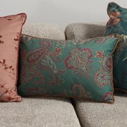 Διακοσμητικό Μαξιλάρι Βελουτέ (35x50) Nef-Nef Homeware Ladova Petrol