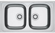 Franke Spark SKX 620-34-34/86 Ένθετoς Ανοξείδωτος νεροχύτης 90cm Inox