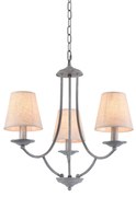 C119-3 ETNA PENDANT LAMP GREY PATINA&amp;WHITE SHADE 1E1 HOMELIGHTING 77-3661