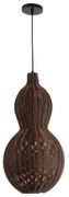 Φωτιστικό Οροφής Κρεμαστό Kingstown 02169 Boho 1xE27 IP20 30x60cm Brown GloboStar