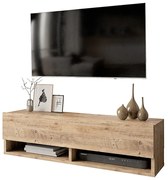 Έπιπλο Τηλεόρασης Επιτοίχιο Roscoe 176-000007 100x31,5x29,5cm Oak