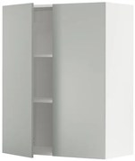 METOD ντουλάπι τοίχου με ράφια/2 πόρτες, 80x100 cm 995.383.65