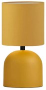 Φωτιστικό επιτραπέζιο Nehora Megapap E27 μεταλλικό - ύφασμα Pvc χρώμα κίτρινο Ø15x30εκ.