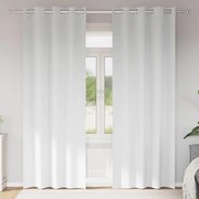 vidaXL Κουρτίνες 2 pcs Καθαρό Λευκό 260 x 140 εκ. Πολυεστέρας