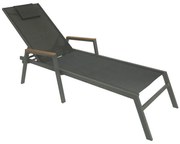 Ξαπλώστρα Koby 152-000014 Με Μπράτσα 200x66cm Anthracite