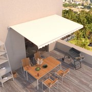 Τέντα Συρόμενη Χειροκίνητη Κρεμ 500x350 εκ. 3069017