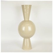 Βάζο Μεταλλικό Μπεζ 30x30x75cm 752-22052 Estheti-752-22052-Μπεζ 752-22052