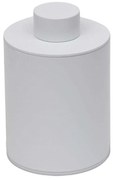 Θήκη Για Βαμβάκι Βαρέως Τύπου 94-033 8x15cm Matte White Pam&amp;Co Stainless Steel