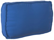 vidaXL Μαξιλάρι παλέτας για πλάτη Μπλε Ρουά 70 x 40 x 12 cm