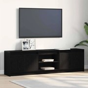 vidaXL Ντουλάπι TV Μαύρο 182 x 34 x 50 εκ. Επεξεργασμένο ξύλο