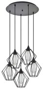 SE21-BL-B10-5BL-GR1 ADEPT PENDANT Black Metal Grid Pendant+ HOMELIGHTING 77-8751