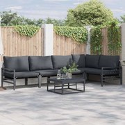vidaXL Σετ Καναπέ Κήπου 5 pcs Ανθρακί Ατσάλι
