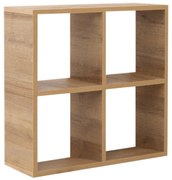 Βιβλιοθήκη Cube Megapap από μελαμίνη χρώμα pine oak 60x23x60εκ.