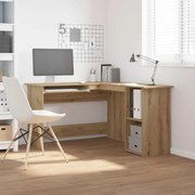 vidaXL Γραφείο Γωνιακό Τεχνίτης Δρυς 120x140x75 εκ Επεξεργασμένο Ξύλο