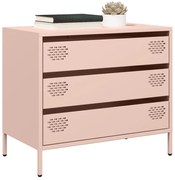 vidaXL Ντουλάπι Ροζ 68x39x58,5 εκ. από Χάλυβα Ψυχρής Έλασης