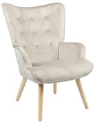 Πολυθρόνα - Μπερζέρα Fluffy 255-000024 75x69x96cm Natural-Beige