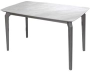 Τραπέζι Dalin Ε796,3 130x80x74cm Marble White-Grey Ξύλο,Τεχνομάρμαρο