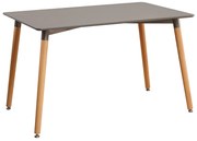 Τραπέζι ArteLibre OWLET Γκρι MDF/Ξύλο 120x80x74cm-14600043