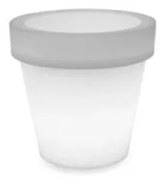 Ηλιακή Φωτιζόμενη Γλάστρα LED RGBW IP65 6500K Magnolia 30 LUMMG030SSNW New Garden-LUMMG030SSNW-Λευκό LUMMG030SSNW