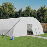 vidaXL Θερμοκήπιο με Ατσάλινο Πλαίσιο Λευκό 48 μ² 8 x 6 x 2,85 μ.