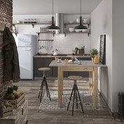 Epiplo World  Τραπέζι Ψηλό Επεκτεινόμενο Exit 91(131)x80x95εκ. Helvezia Oak/Beton BEST-51203270