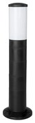 GloboStar GARDENIO 203-0251 Μοντέρνο Επιδαπέδιο Φωτιστικό Μονόφωτο 1 x E27 IP44 Μαύρο Πλαστικό Σώμα - Μ15 x Π15 x Υ56cm - 203-0251