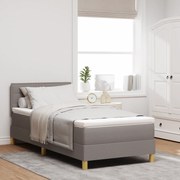 vidaXL Κρεβάτι με Σπαστή Βάση με Στρώμα Καφετί 80x200 εκ Ύφασμα