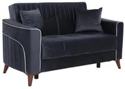 Καναπές - Κρεβάτι Portman 2θέσιος Γκρί - Μπλέ 158x86x90Υ εκ. 158x86x90 εκ.